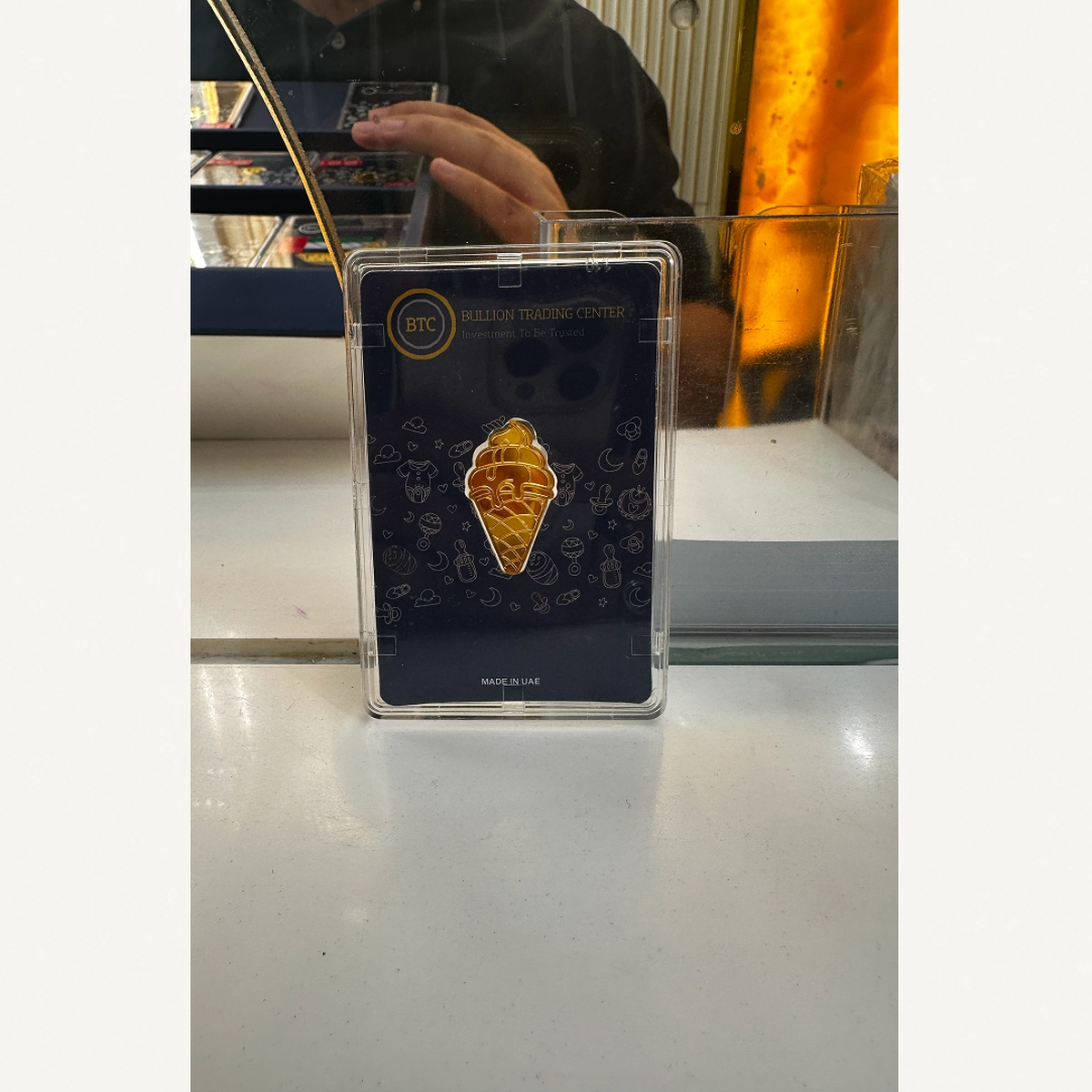 BTC 5 Gram Pure Gold Icecream cone- Exclusive Gifting and Collectable 24 carat-1-1