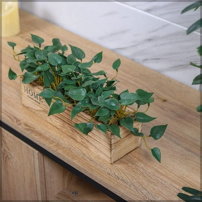 YATAI 4 Bunch Artificial Plants Succulent Leaves-0
