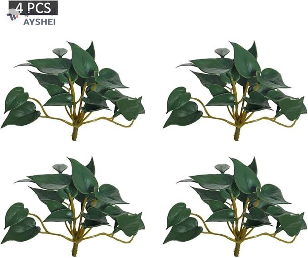 YATAI 4 Bunch Artificial Plants Succulent Leaves-3-3