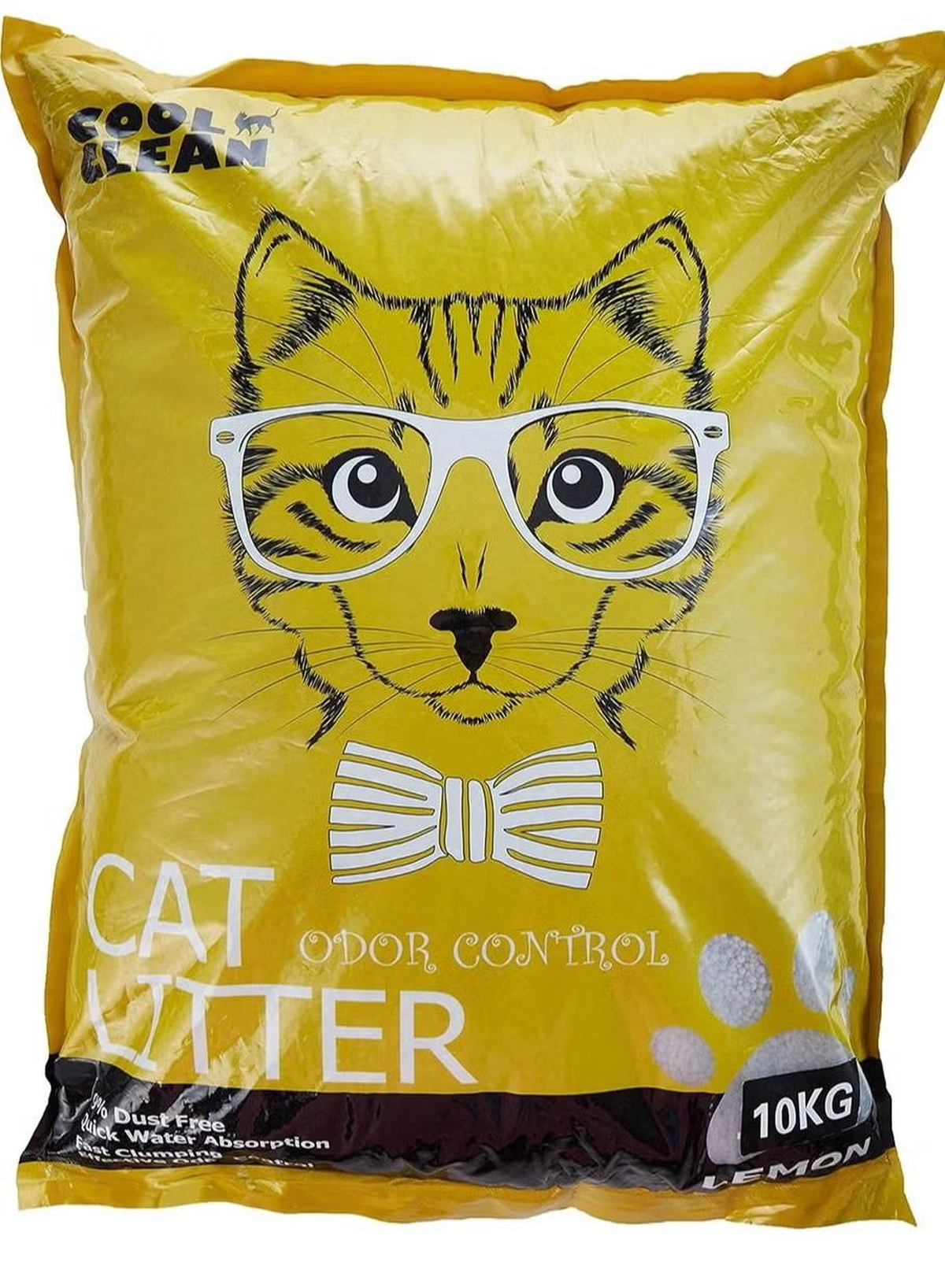  COOL CLEAN Clumping Cat Litter [Weight - 10kg, Flavor - Lemon]