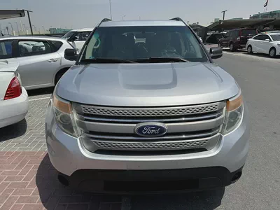 ford Explorer 2013 silver color GCC calen car-0