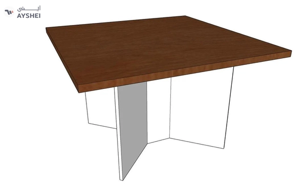 Meeting table: Square, For 4 persons