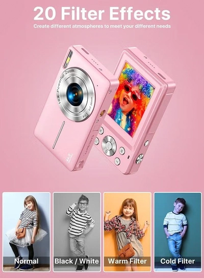 Eworld 44MP HD Digital Camera with 32GB Card, Compact Photo Camera -4