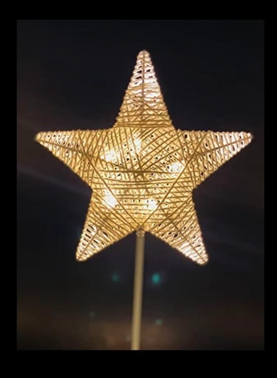 Yuwell Star Shaped LED Decorative Lamp Night Light For Ramadan Decoration Bedroom Battery Operated Ramadan Lamp-2