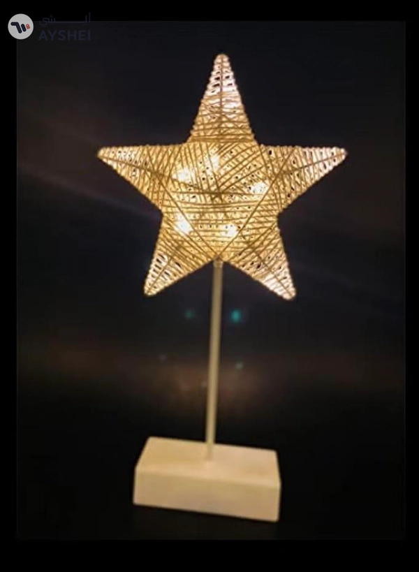 Yuwell Star Shaped LED Decorative Lamp Night Light For Ramadan Decoration Bedroom Battery Operated Ramadan Lamp