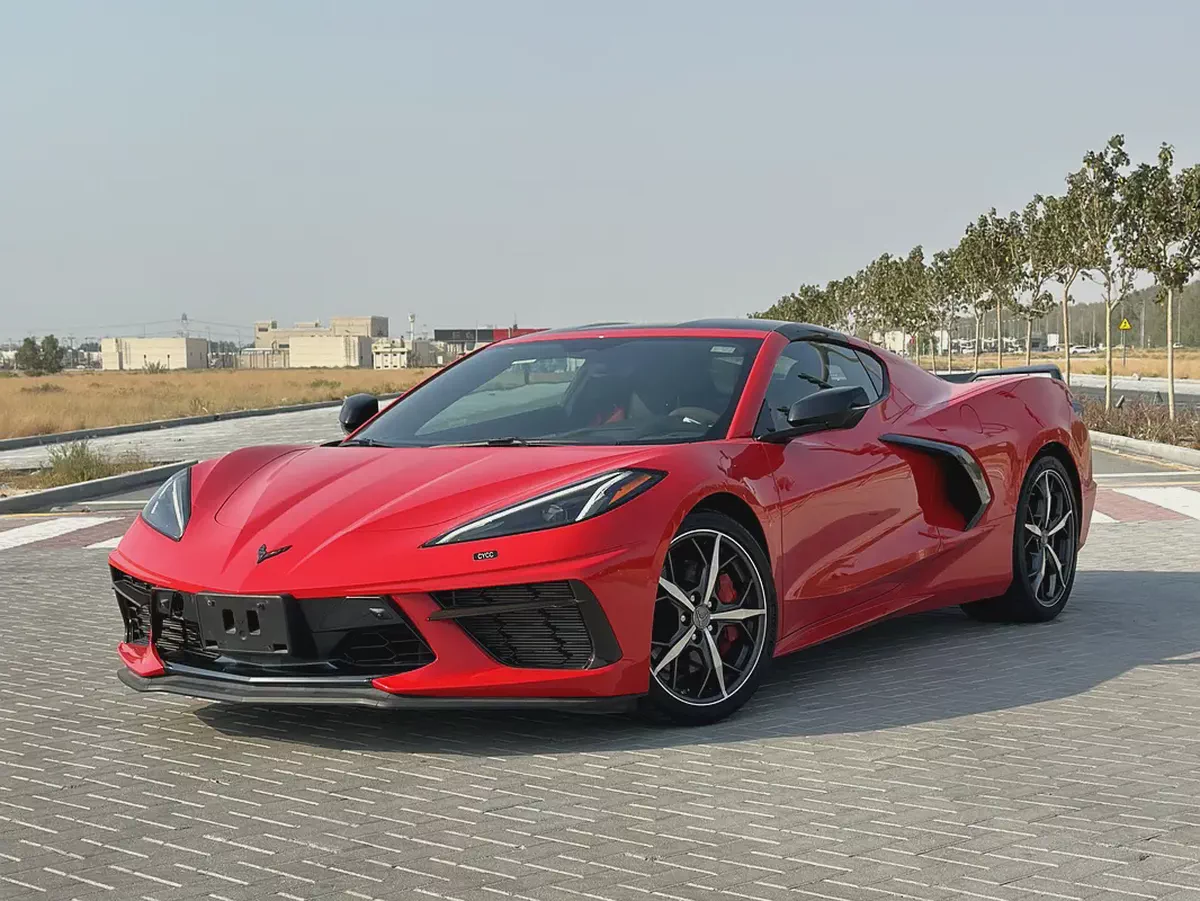 2020 Chevrolet Corvette Stingray 3LT – Torch Red – Alcantara Package – Carbon Fiber – Front Lift-4-4
