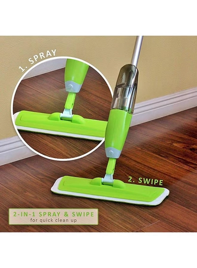 Everwin Quick Swipe Microfiber Spray Mop Green/White/Black-2