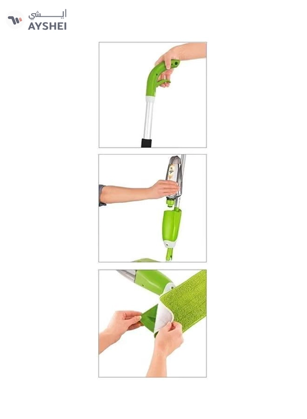 Everwin Quick Swipe Microfiber Spray Mop Green/White/Black
