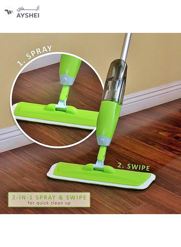 Everwin Quick Swipe Microfiber Spray Mop Green/White/Black
