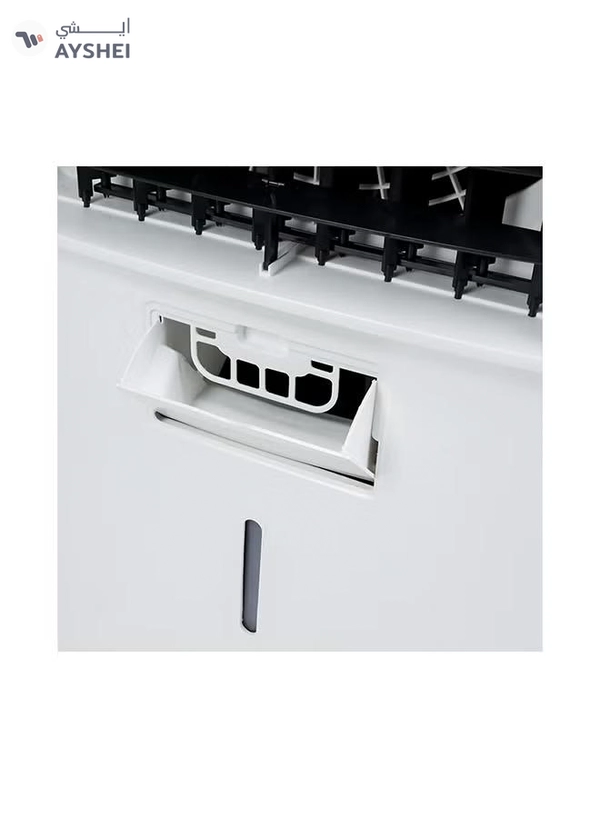 GEEPAS Air Cooler,45L Tank And Ice Compartment,Portable Ergonomic Design With 3 Wind Speed|LED Control Panel Remote 250 W GAC9495 White, Black