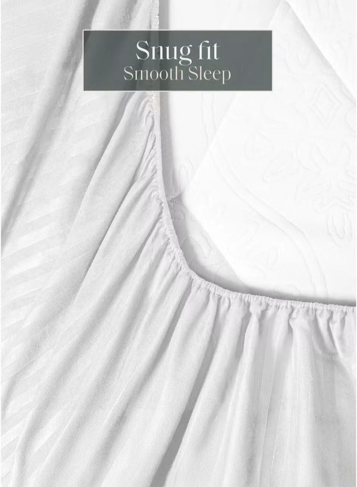 Premium Striped Duvet Set All Season – 6-Pieces set White | King Size 220x240 cm | Ultra-Soft, Wrinkle-Resistant & Made in Dubai | Includes Duvet Cover, Fitted Sheet ( 200x200 cm ) & 4 Pillow Covers ( 50x70 cm )-6-6