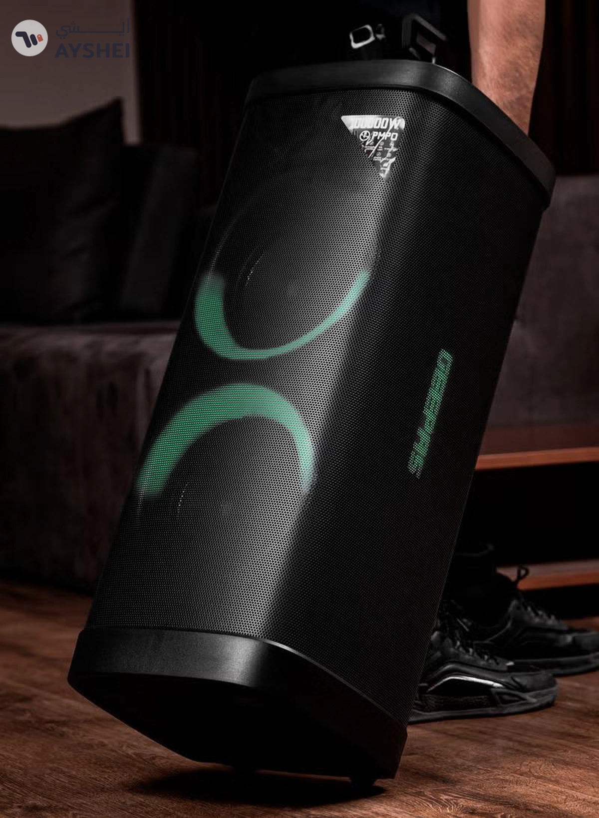 GEEPAS Rechargeable Professional Speaker| RGB Light, USB Input, TF, TWS, FM Radio, UHF Microphone, Bluetooth| 100000W PMPO Speakers Unit, with Remote Control | Perfect for Parties, Events, Home Entertainment| 2 Years Warranty GMS11191N-6-6