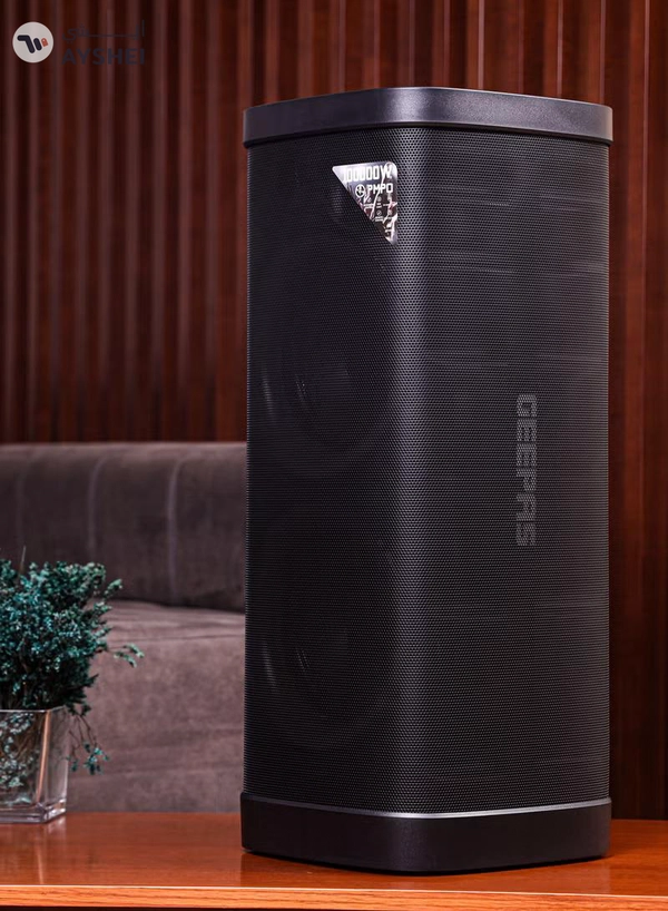 GEEPAS Rechargeable Professional Speaker| RGB Light, USB Input, TF, TWS, FM Radio, UHF Microphone, Bluetooth| 100000W PMPO Speakers Unit, with Remote Control | Perfect for Parties, Events, Home Entertainment| 2 Years Warranty GMS11191N