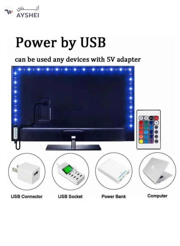 Yuwell 2 Pcs 5M Smart LED Strip Light RGB App And Remote Control Colorful Rope Lighting 10M For Home Decor Kitchen Bedroom Hotel Outdoor Bar Garden And Desktop Decoration Smart TV LED Backlights