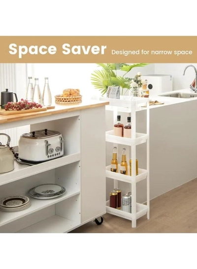 Eworld 4-Tier Bathroom Storage Shelves-2
