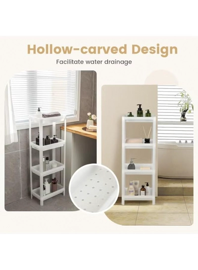 Eworld 4-Tier Bathroom Storage Shelves-3