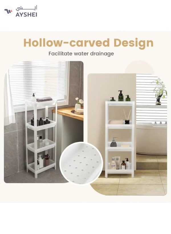 Eworld 4-Tier Bathroom Storage Shelves