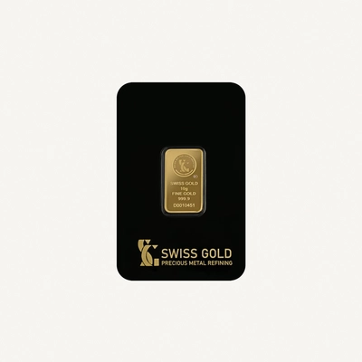 SwissGold Minted Gold Bar 10g 24K (999.9%) Pure Gold-0