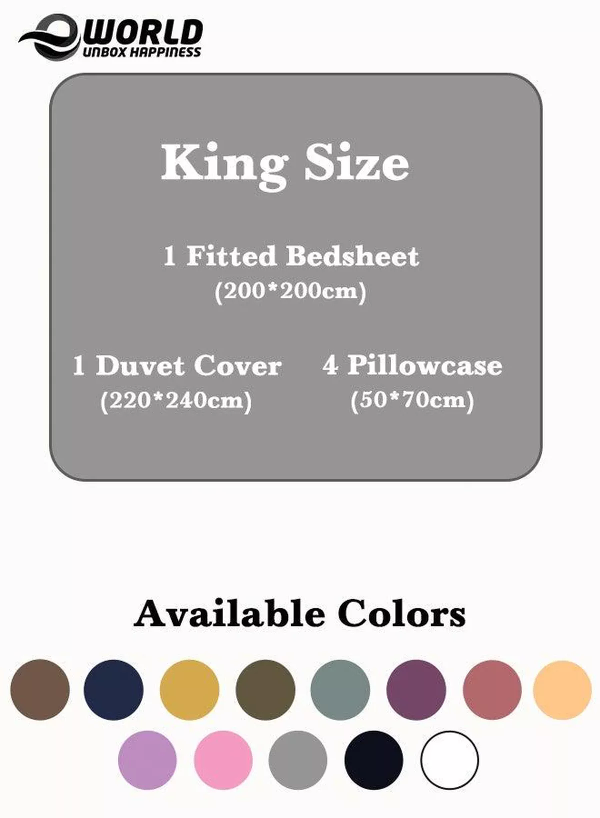 Premium Striped Duvet Set All Season – 6-Pieces Set Grey | King Size 220x240 cm | Ultra-Soft, Wrinkle-Resistant & Made in Dubai | Includes Duvet Cover, Fitted Sheet (200x200 cm) & 4 Pillowcases (50x70 cm)-1-1