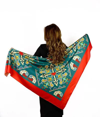 Silk Road - Ancient Shaki Scarf (Large)-1