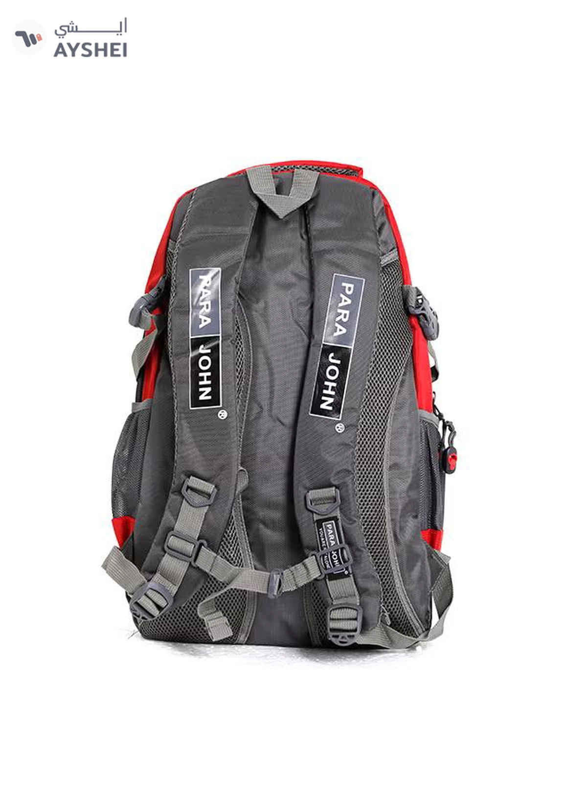 PARAJOHN Nylon Zipper Back Pack Red-2-2