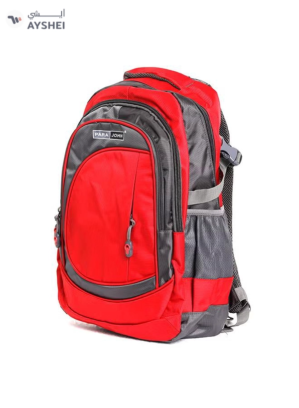 PARAJOHN Nylon Zipper Back Pack Red