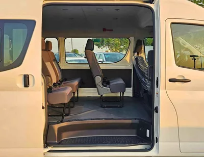 Toyota Hiace GL HIGHROOF / 13 SEATER / ABS+VSC / REAR CAMERA / 3.5L PETROL A/T / BLACK BUMPER / CODE# HPHRAB-11