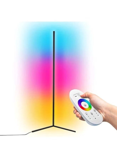 XiuWoo Remote Control RGB LED Corner Floor Lamp Multicolour-0