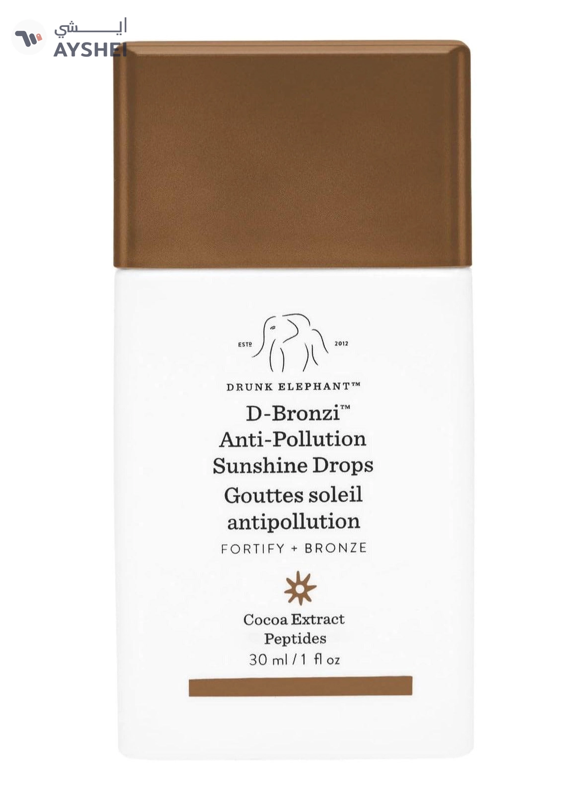 Drunk Elephant D Bronzi Antipollution Sunshine Serum Replenishing Face and Body Bronzing Serum 30 ml
