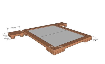 Monk Japanese Low Bed-1