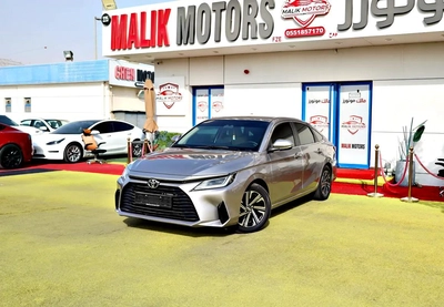 1030 EMI ON 0 DOWNPAYMENT 2023 TOYOTA YARIS NEW SHAPE- Silver Colour-0