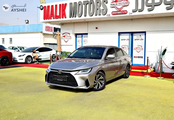 1030 EMI ON 0 DOWNPAYMENT 2023 TOYOTA YARIS NEW SHAPE- Silver Colour