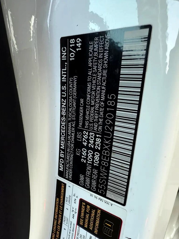 Mercedes-Benz C300 2019 - American Specs - Excellent Condition