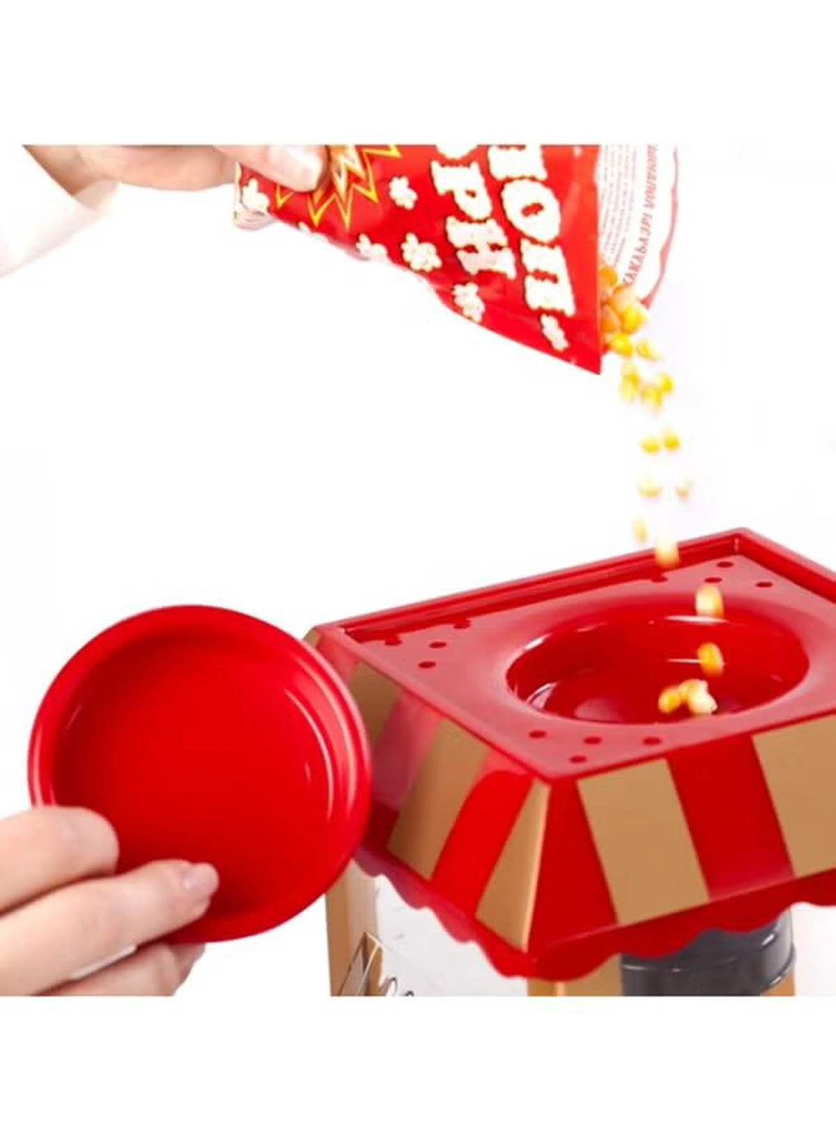BM SATELLITE Electric Popcorn Maker 1200W 1200 W 10106803 Red/Beige/Black-2-2