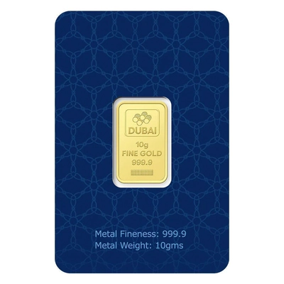 Dubai Gold 10 Grams Pure 999.9 Fine Gold Bar-1