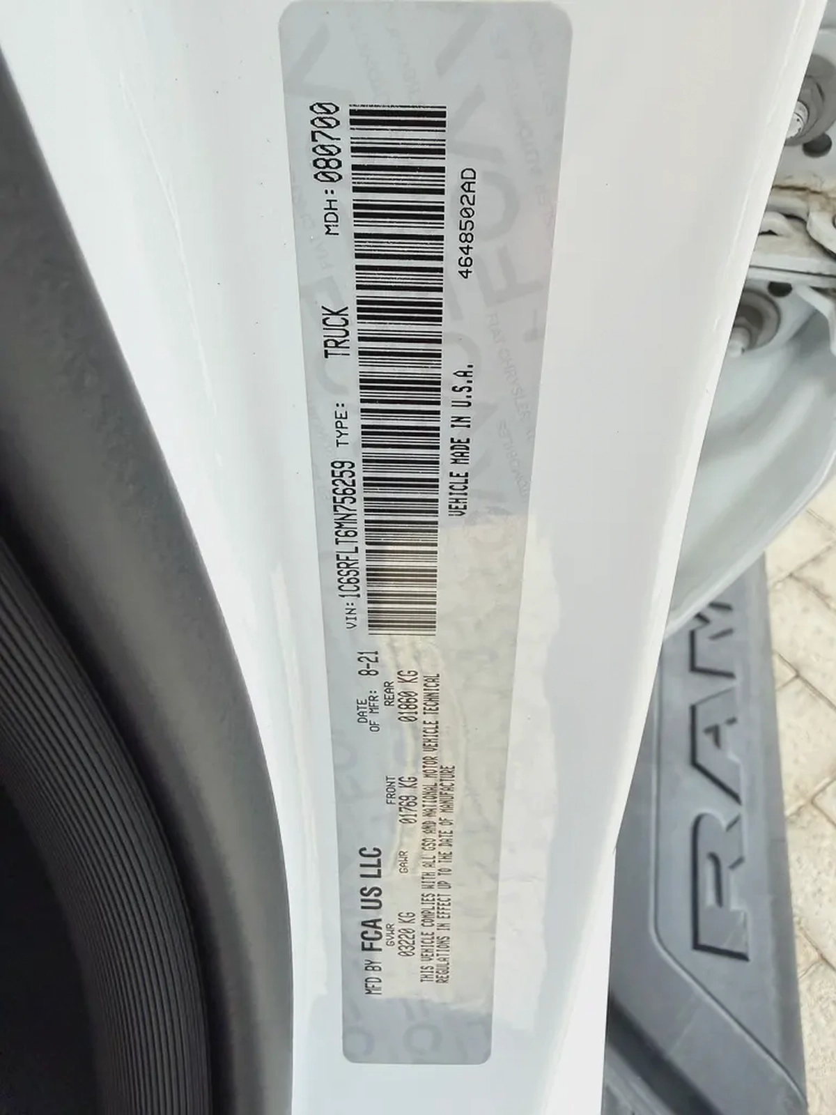 RAM 1500 Rebel Crew Cab 2021 GCC Specs-12-12