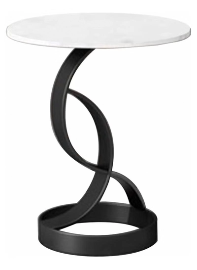 DubaiGallery Sofa Side End Table, Light Luxury Side Table Simple Corner Table Bedside Cabinet Metal Frame C Shaped Table for Sofa Bed Living Room Bedroom-1
