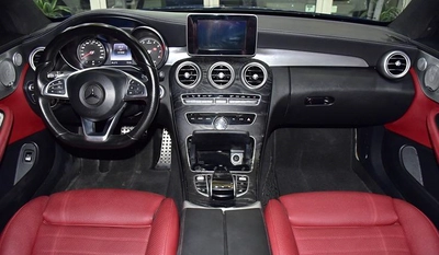 Mercedes Benz C300 Coupe ( 2016 Model ) in Blue Color GCC Specs-5