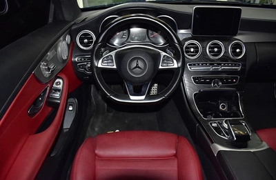 Mercedes Benz C300 Coupe ( 2016 Model ) in Blue Color GCC Specs-6