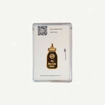 BTC 5 Gram Pure Gold Baby Feeding Bottle- Exclusive Gifting and Collectable 24 carat-1