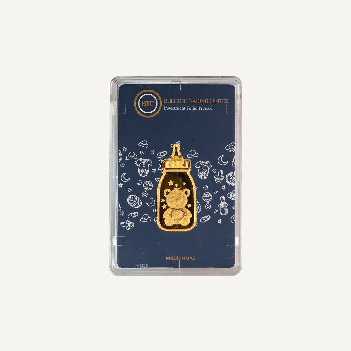BTC 5 Gram Pure Gold Baby Feeding Bottle- Exclusive Gifting and Collectable 24 carat