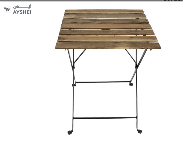 Yatai Decor Wood Chairs and Table Bistro Set - Folding Outdoor Patio Dining Table