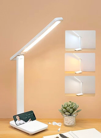 Sweet Life Led Desk Lamp Dimmable Desk Light Reading Lamp 3 Lighting Modes, Eye Protection Accessories, Study Desk Lamp Equipped USB Charger Suitable for Home Office is for Gift Giving-0