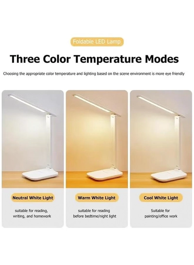 Sweet Life Led Desk Lamp Dimmable Desk Light Reading Lamp 3 Lighting Modes, Eye Protection Accessories, Study Desk Lamp Equipped USB Charger Suitable for Home Office is for Gift Giving-1