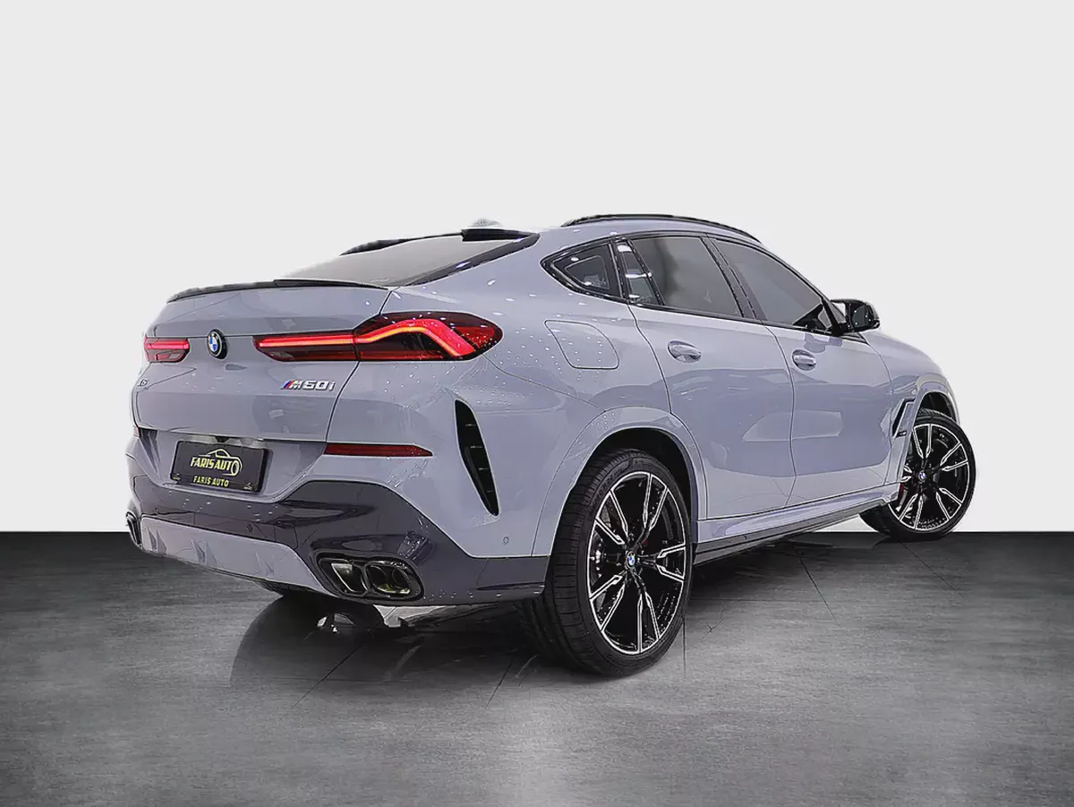 BMW X6 M60i 2026 GCC SPECIAL NARDO GRAY -CARBON PACKAGE + 5 YEARS WARRANTY + SERVICE + Brake service-3-3