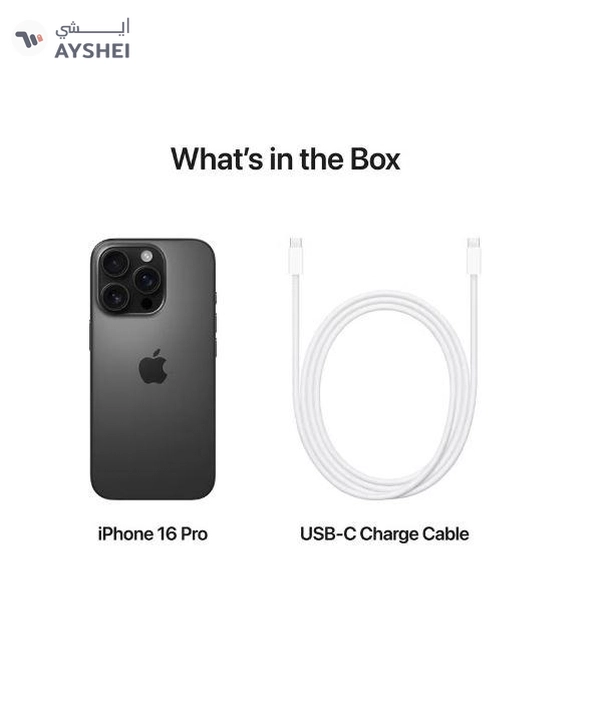 Apple iPhone 16 Pro 256GB Black Titanium 5G With FaceTime - Middle East Version