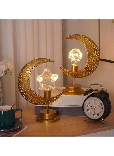 DubaiGallery LED Ramadan Light Eid Mubarak Muslim Lantern Lamp Ornament Party Hanging Decor For Ramadan Night Lights Lamp Decoration-2