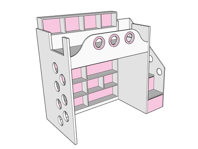 Coral Bunk bed-5