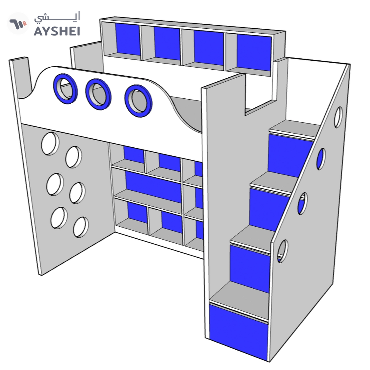 Coral Bunk bed-4-4