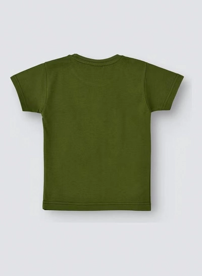Babyqlo Eid Mubarak Printed T-Shirt Green-1
